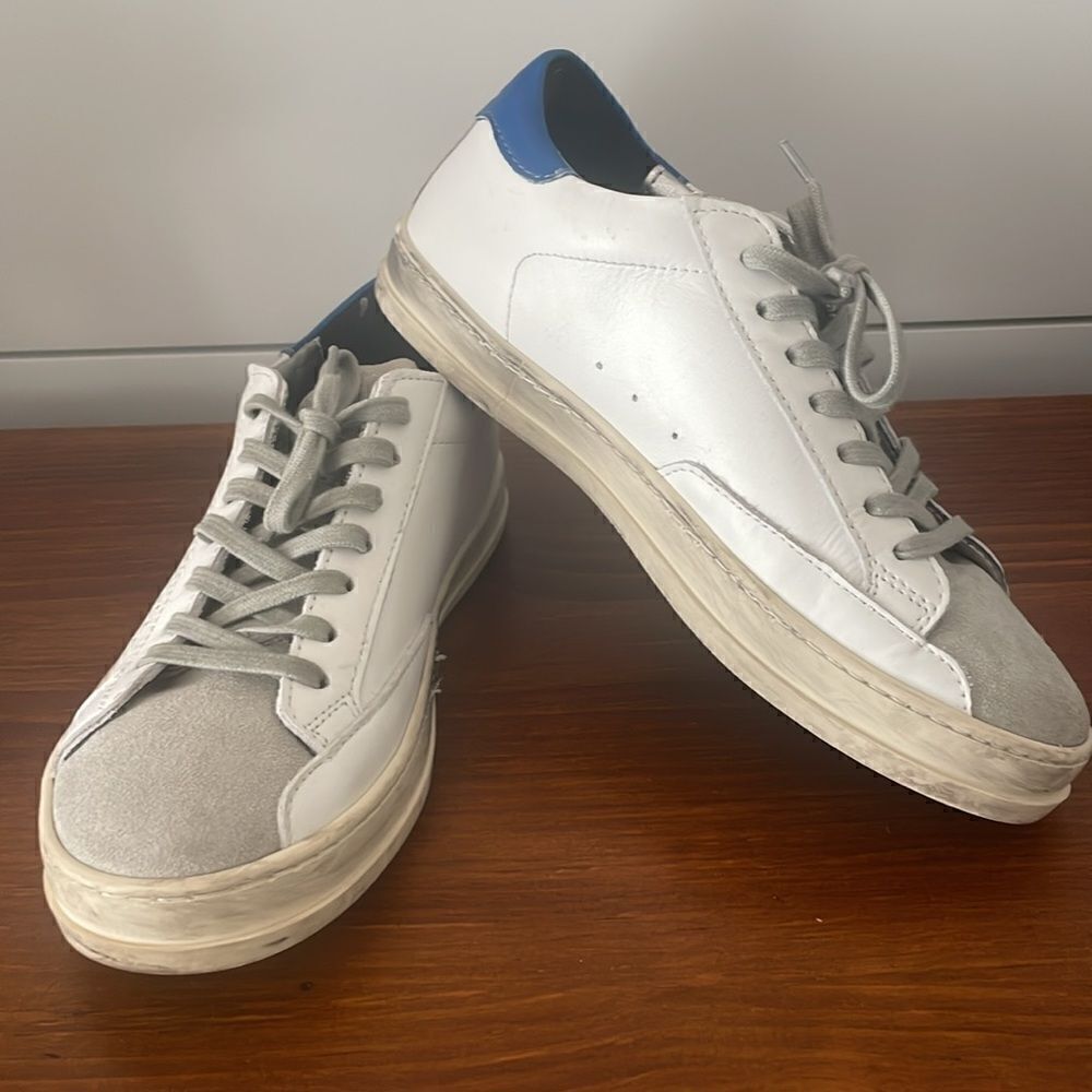 P448 You Can Surf Later White Leather Sneakers
